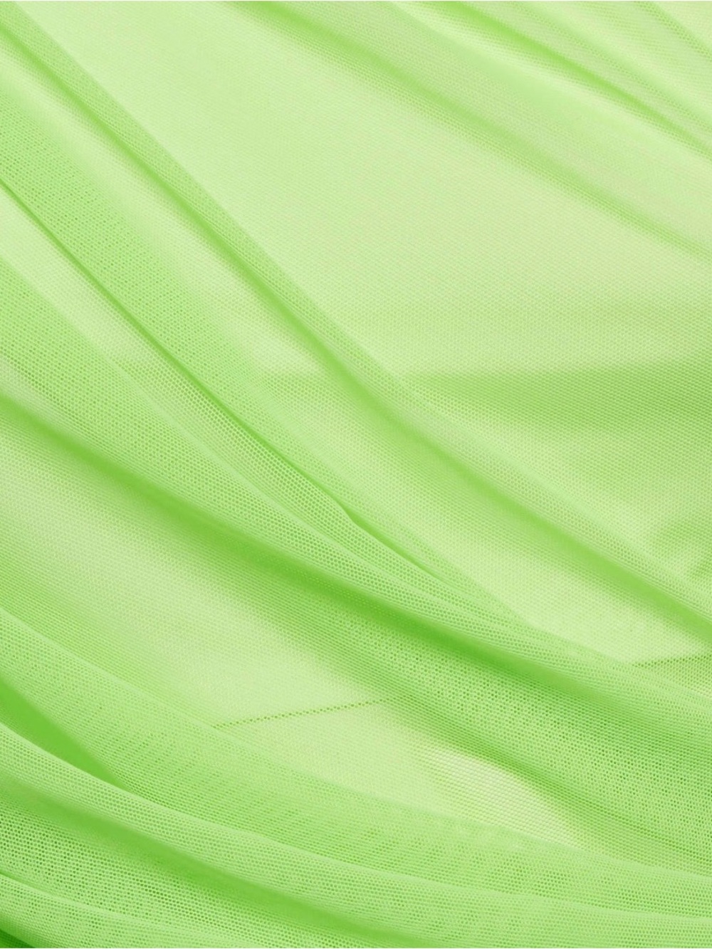 Norma Kamali Neon Diana One-Shoulder Mesh Top - Picture 6 of 11